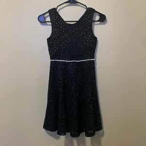 Speechless black lacy sparkly dress girls size 10 *NWT*